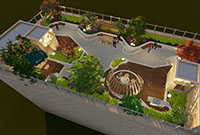 園林景觀設計：鄭州300平米屋頂花園設計