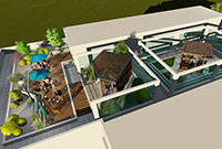 屋頂花園景觀設計：鄭州400平米屋頂花園設計