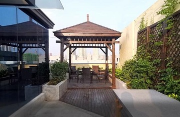 鄭州屋頂花園設計——高新企業加速器屋頂花園