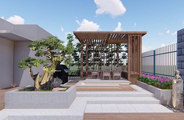鄭州庭院設計案例——龍湖西泰山庭院設計